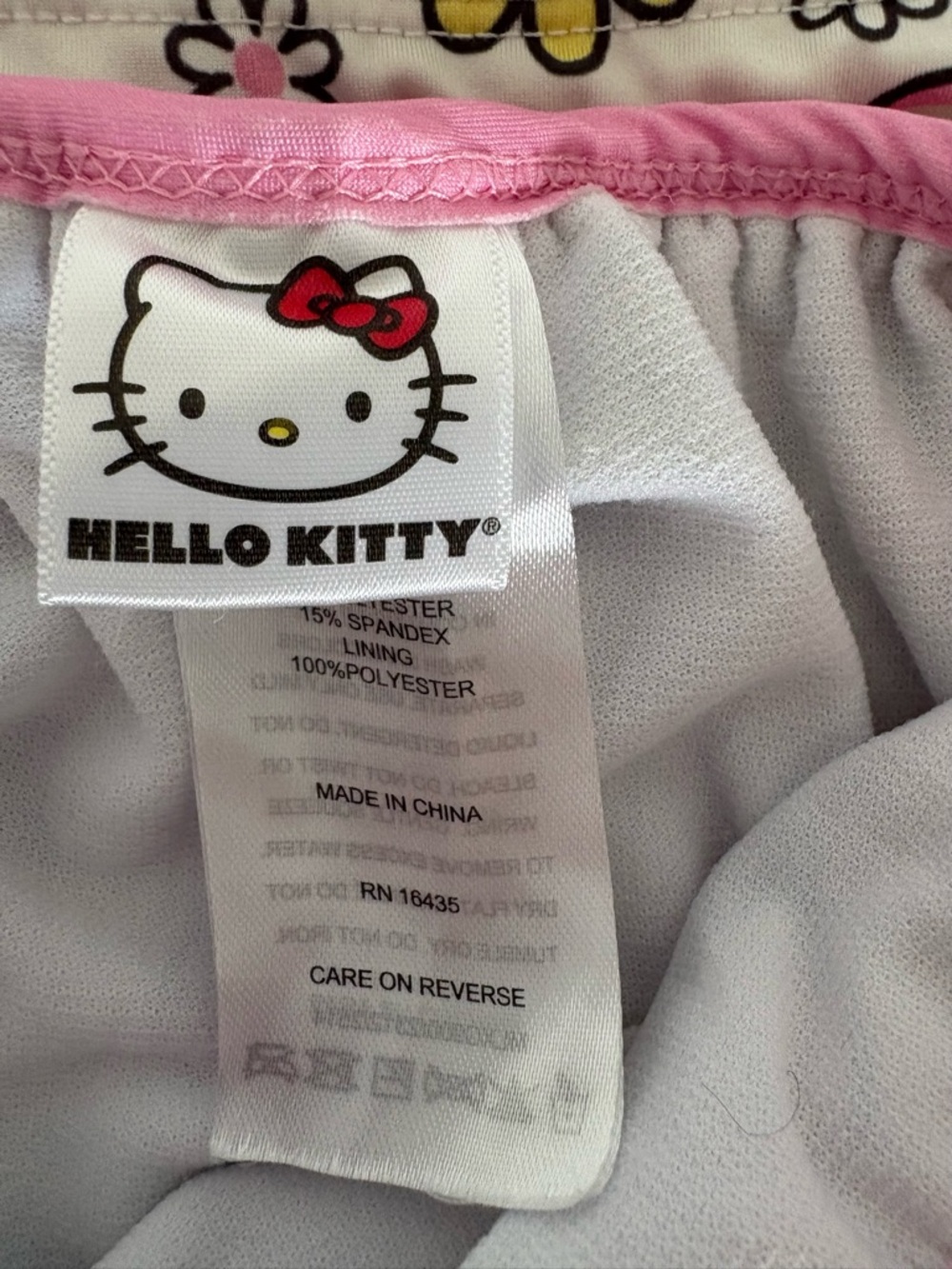 Hello Kitty Pink Girls Rashguard 4T - Picture 5 of 6
